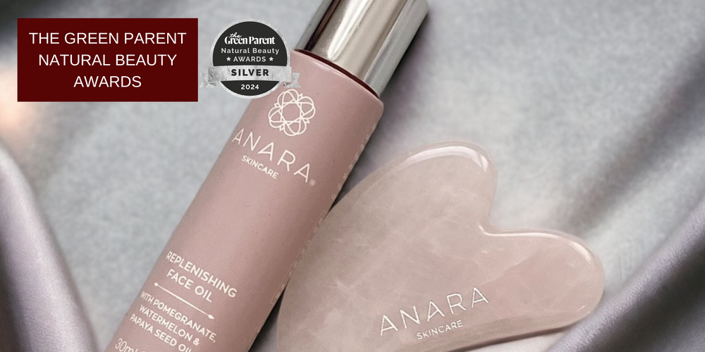 Anara Skincare Replenishing Face Oil with Green Parent Natural Beauty Silver Award 2024