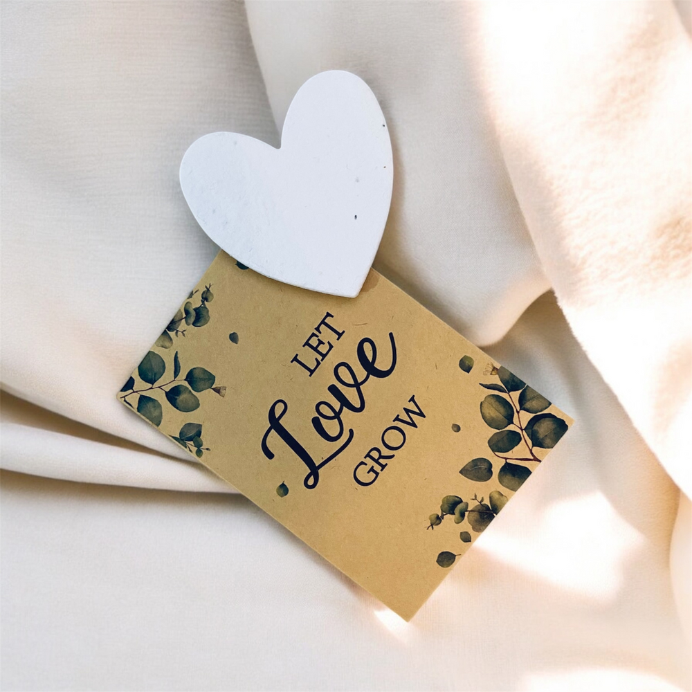 
                  
                    let love grow envelope and heart shaped seed paper
                  
                